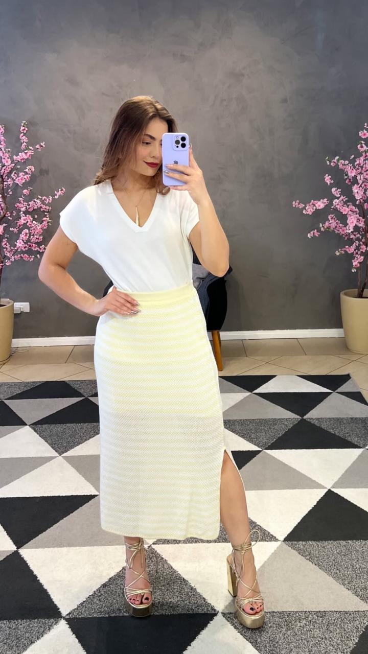 Saia Tricô de Verão