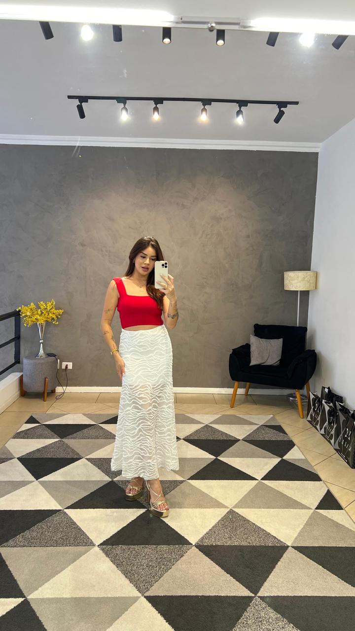 Saia Tule Branca