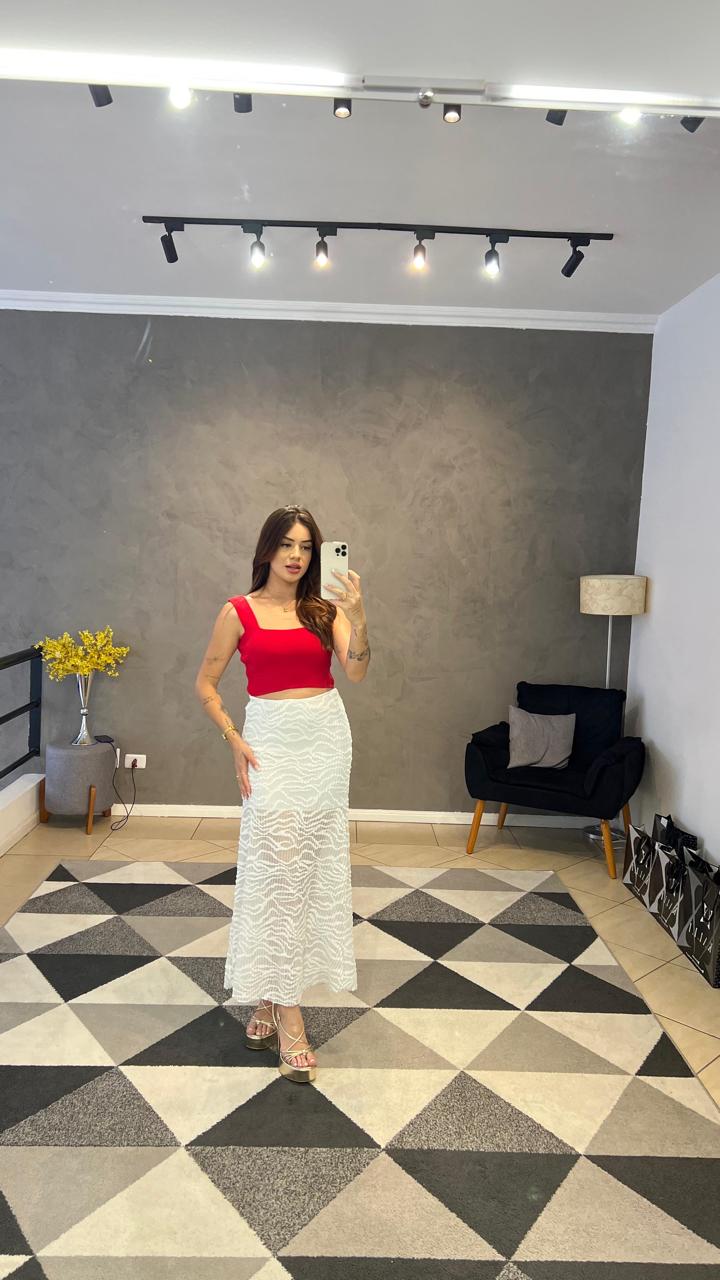 Saia Tule Branca